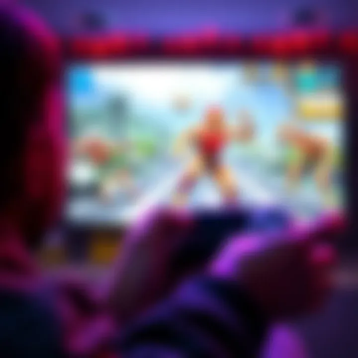 Returning to a Favorite PS5 Game A player holding a PS5 controller, looking at the screen with excitement as they consider returning to their favorite game after years away.