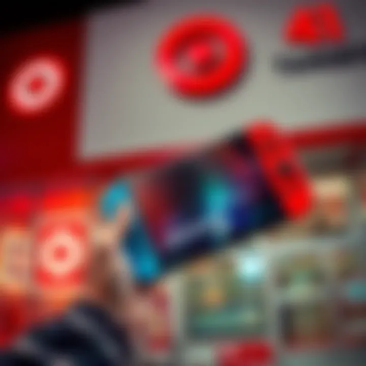 Person holding an opened Switch 2 MKW bundle while standing in front of a Target store