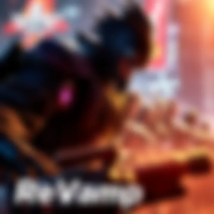 Screenshot from the ReVamp trailer showing vibrant game art and characters