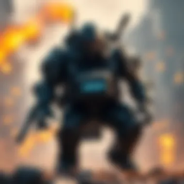 A strong character inspired by Vendetta, showcasing enhanced physical features and armor, ready for battle as a tank.