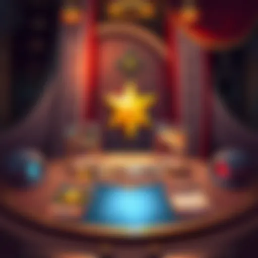 Revamping Herald DK Deck An illustration of a card game table with the Herald DK deck being enhanced, featuring cards with lowered mana costs and improved health statistics, showcasing a strategic game atmosphere.