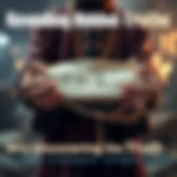 Revealing Hidden Truths A person holding a scroll with ancient symbols, symbolizing the uncovering of historical truths