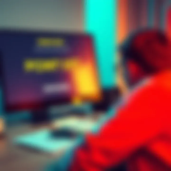A person looking frustrated at a computer screen displaying a reward program with a cap on points earned. Papers and a calculator are on the desk, symbolizing the struggle to calculate value.