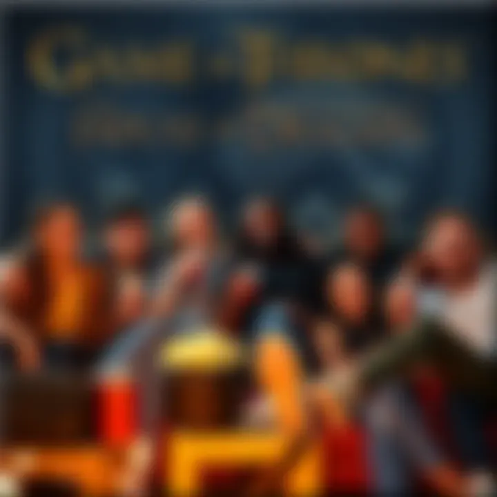 A group of friends sitting on a couch, watching Game of Thrones with popcorn and drinks, excited for House of the Dragon.