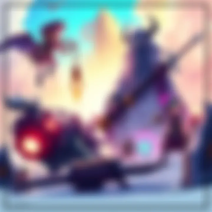 An illustration depicting key characters and scenes from Rezztro's latest lore updates, showcasing significant moments and elements from the evolving story.