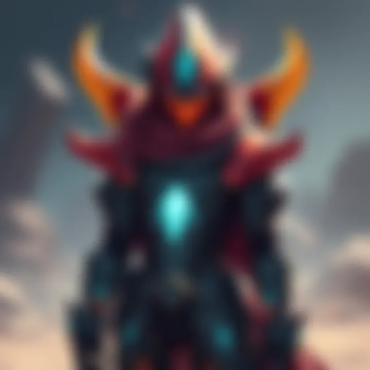 A Warframe character wearing a stylish Rhino Prime armor set similar to Qynchou's look