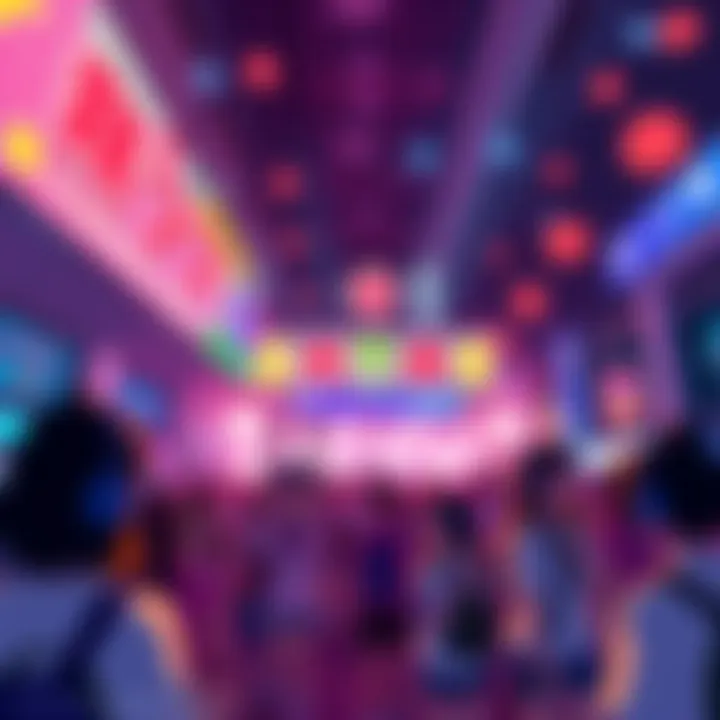 Rhythm Heaven Groove Sales Celebration A vibrant scene depicting players celebrating the successful launch of Rhythm Heaven Groove with banners and game merchandise in Japan.