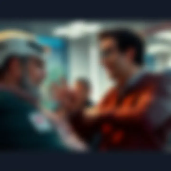 A tense discussion featuring Rich interrupting Tom while he speaks about DLSS 5 criticisms, with Alex listening intently in the background.