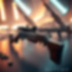 A rifled musket design showcased in a futuristic setting, with blunderbusses and other Destiny firearms in the background.