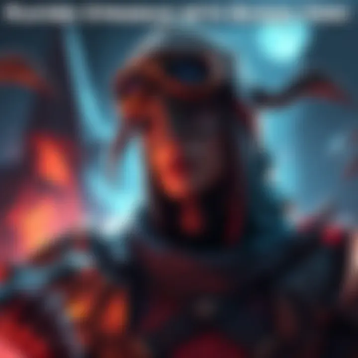 A character equipped with the Riftguard Syandana, showing frustration during combat due to obstructed view.