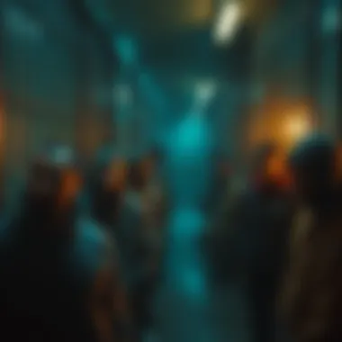 Rikers Island prison scene Inmates in a Rikers Island cellblock showing signs of tension and conflict