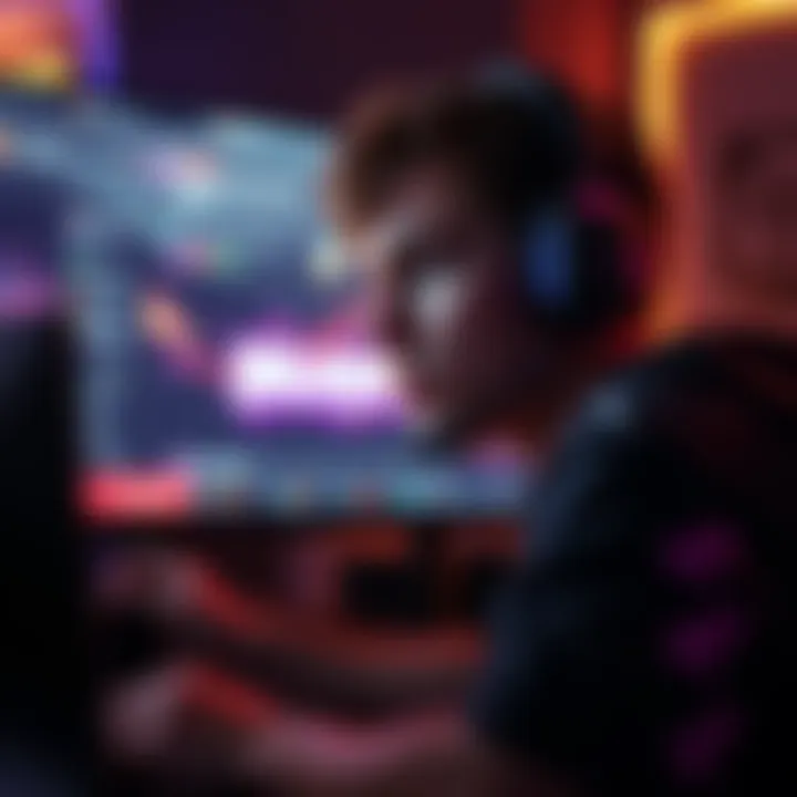 Twitch streamer RileyCS looks concerned while viewing a hudsight overlay on his gaming screen, surrounded by chat messages discussing his ban.
