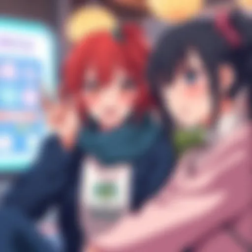 Rin surprises Yui with a playful prank in a comic scene, showcasing their friendship and humor.