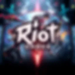 Riot Games logo displayed with a background related to fighting games