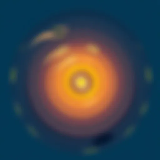 Ripple Effect in Society Illustration showing concentric circles spreading from a small action, symbolizing the ripple effect in society.