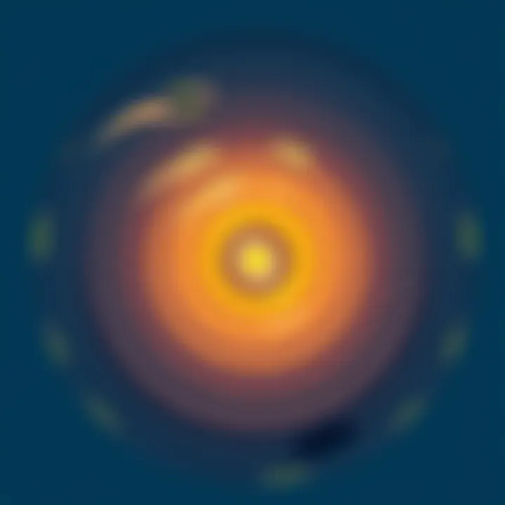 Ripple Effect in Society Illustration showing concentric circles spreading from a small action, symbolizing the ripple effect in society.