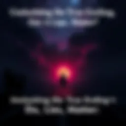 A character from Rise of P stands at a crossroads, pondering important decisions about truth and lies, with a dark and intriguing backdrop.