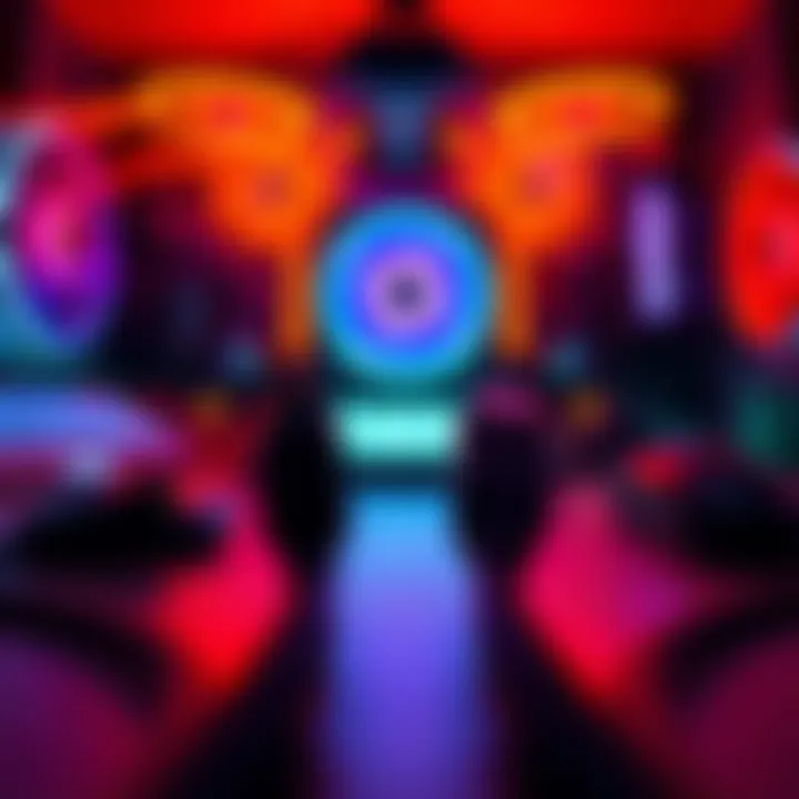 A side-by-side comparison of Gen 4 and Gen 5 riser cables placed on a PC desk setup, highlighting their differences in design and length.