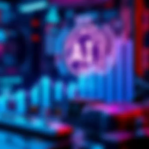 A graph showing increasing prices of computer parts with an AI symbol in the background, reflecting rising costs in tech.