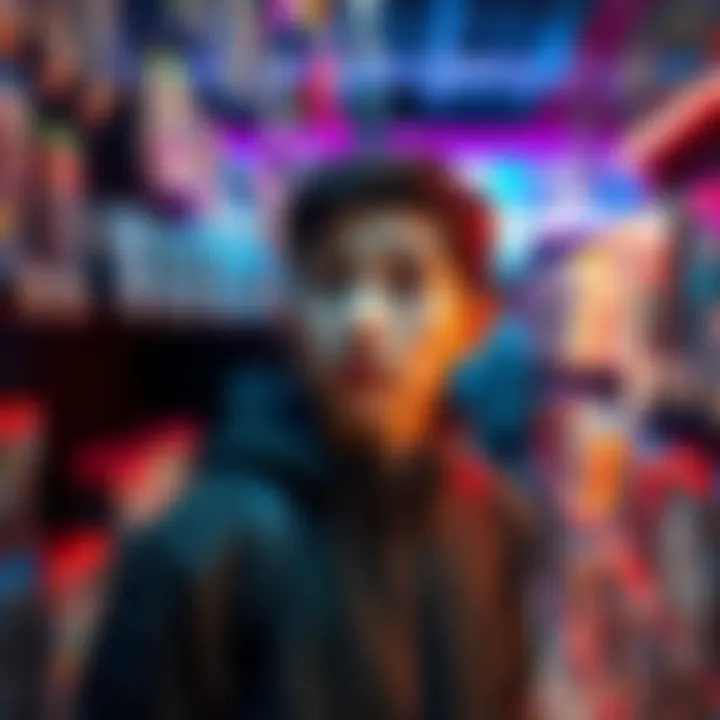 A gamer looking concerned at rising prices displayed on a game store shelf