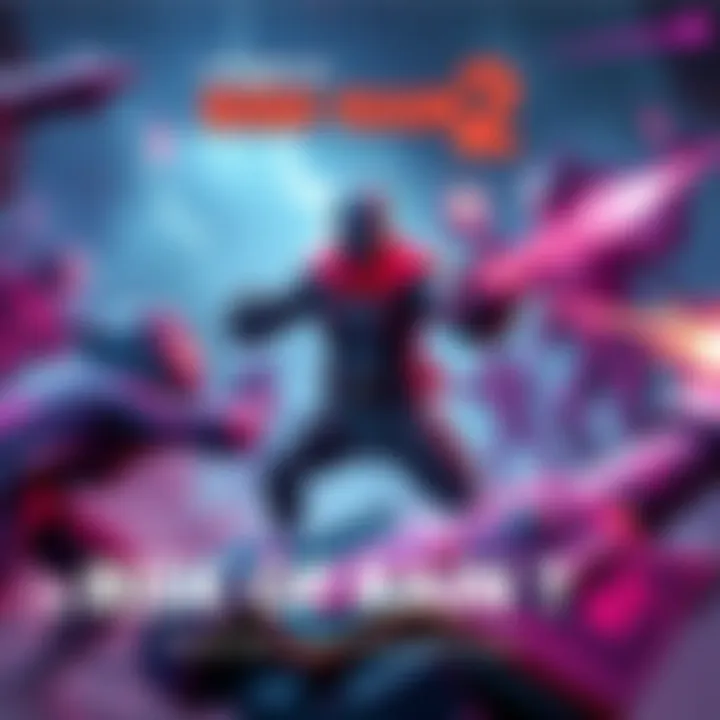 A character fighting enemies in Risk of Rain 2 with vibrant colors and action-packed scenes.