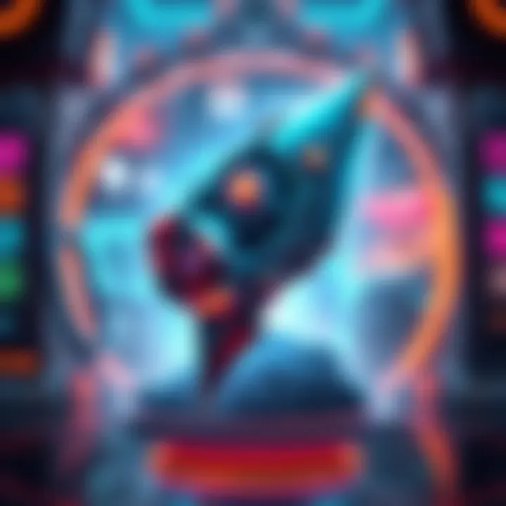 A vibrant digital illustration of the Riven item, showcasing its unique design and features against a gaming background.