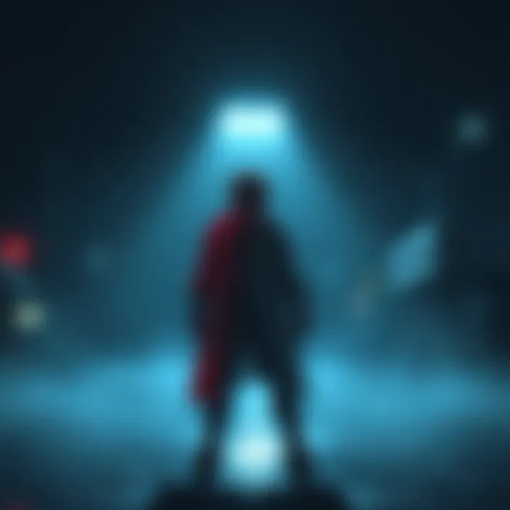 River character standing alone River character in a game, looking sad and isolated after romance mods were removed, symbolizing the loss felt by fans