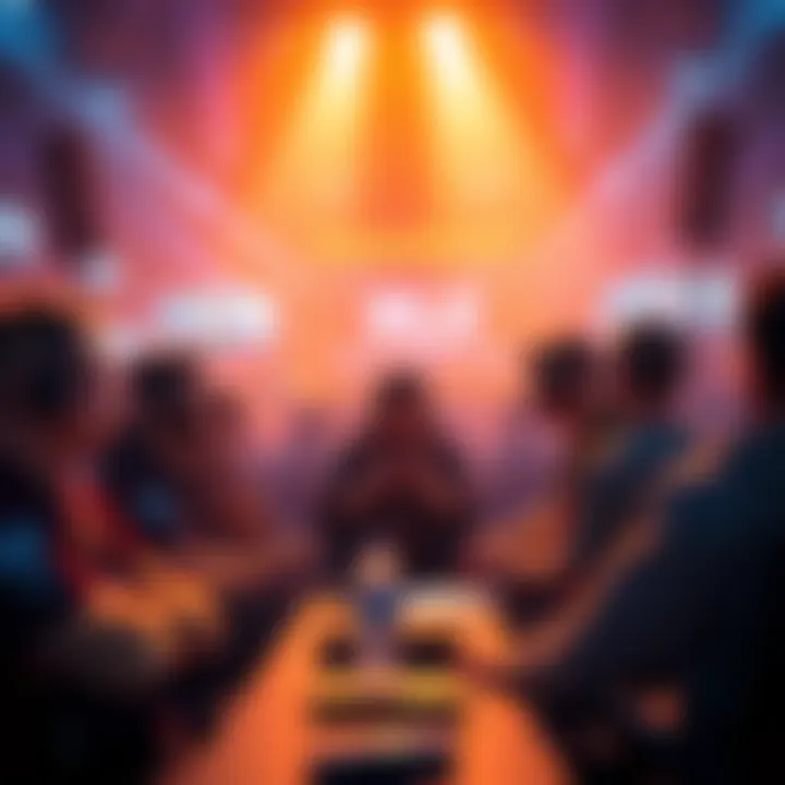 Fans discussing the Gauntlet at the RLCS 2026 Kick-Off Weekend event, engaged in live chats and sharing insights.