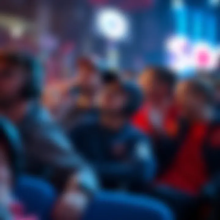 A collage showing various RLCS fans watching a game, some cheering and others discussing strategies, representing different levels of engagement.