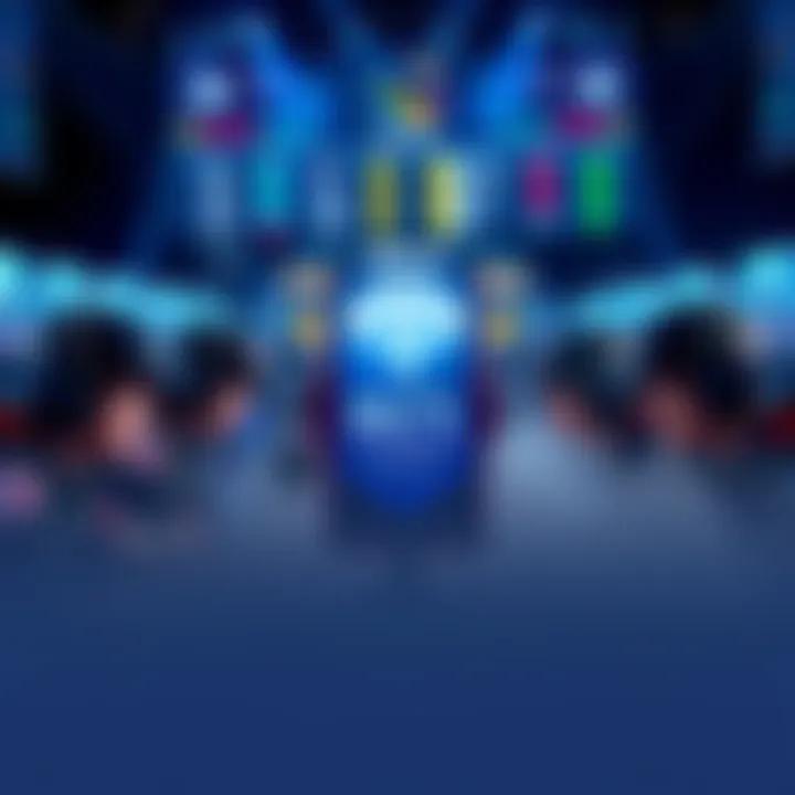 Teams competing in RLCS 2026 NA Open 4 Playoffs with a scoreboard in the background