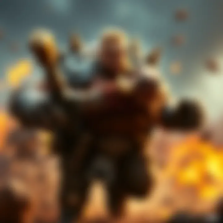 Roadhog Main Character in Action A character resembling a muscular figure with a large hook and a tank-like appearance, showcasing gameplay skills in a battle scene