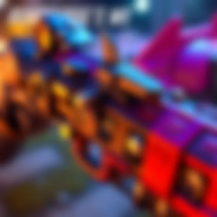 A close-up view of Roadhog's weapon in Overwatch, highlighting its design and purpose within the gameplay.