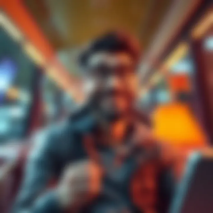 Robbie enjoying his daily routines, engaging in hobbies and trends, with a relaxed and cheerful expression