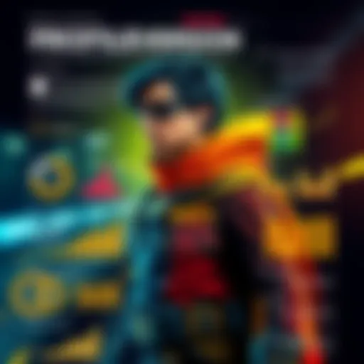 A detailed infographic showcasing Robin's attributes and statistics in a clear visual format