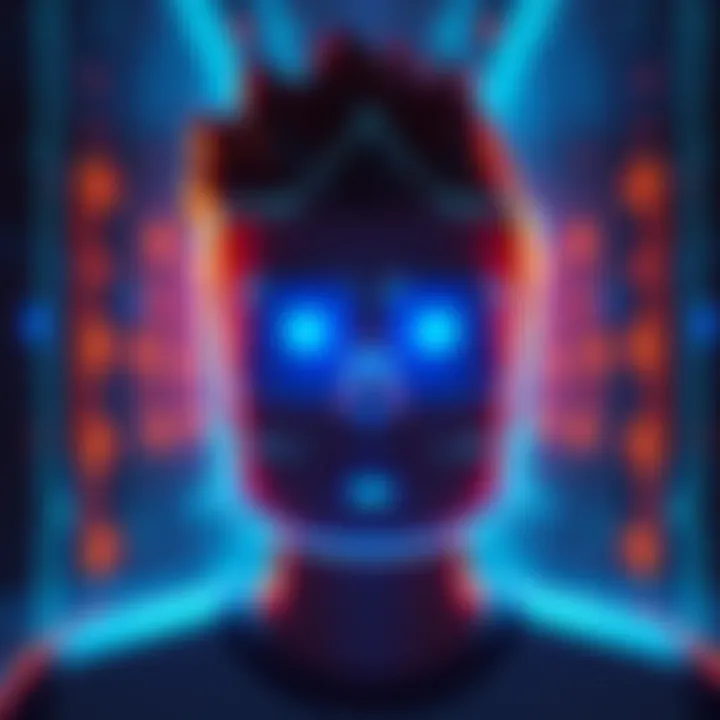 A visual representation of a player using facial recognition to verify their age on Roblox for chat access.