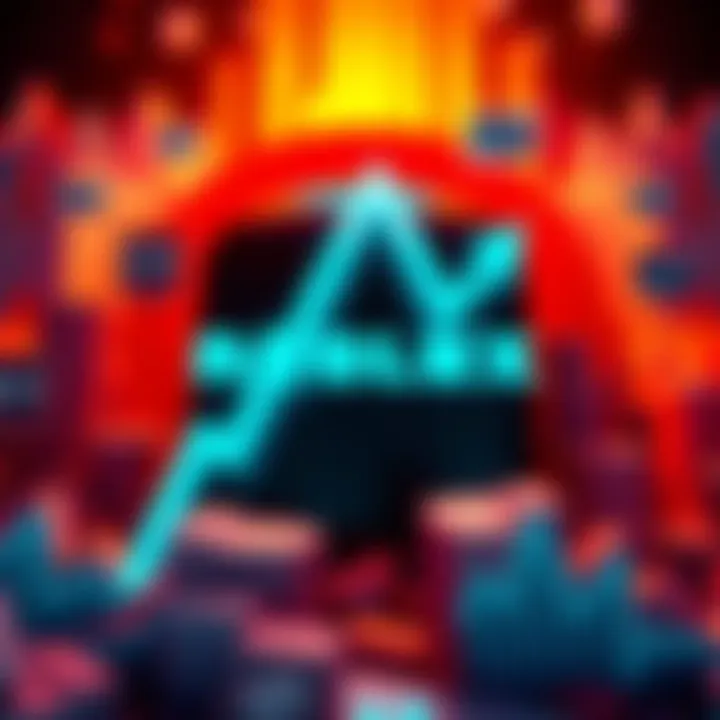 Roblox logo surrounded by images of downward trending graphs representing financial loss