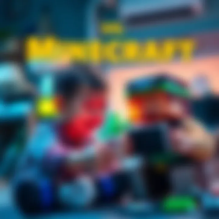 Children playing Roblox and Minecraft, highlighting creativity and social interaction