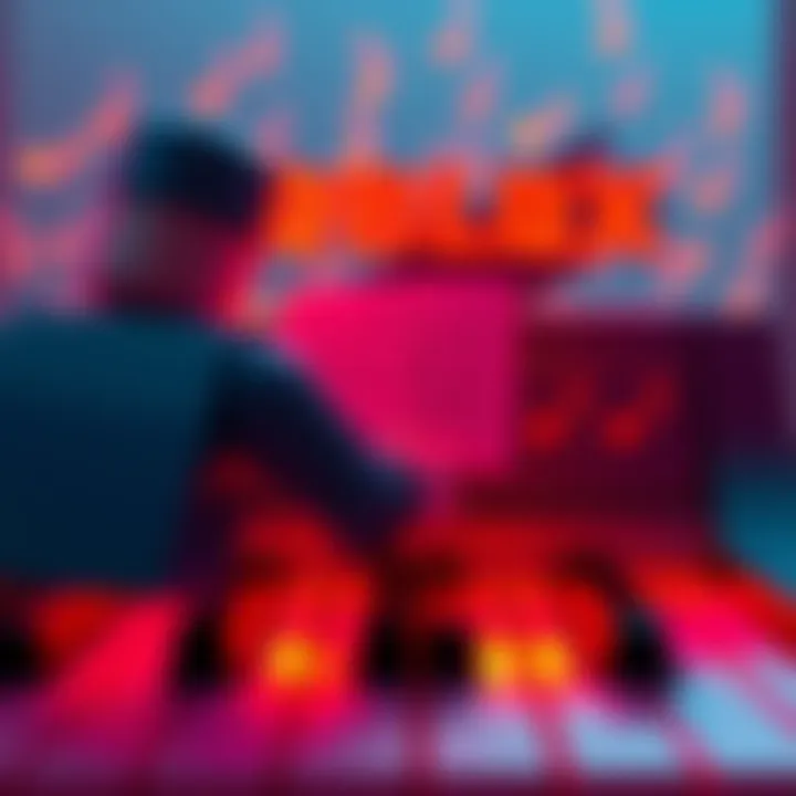 A player creating custom music notes in a Roblox piano game featuring the Alex theme.