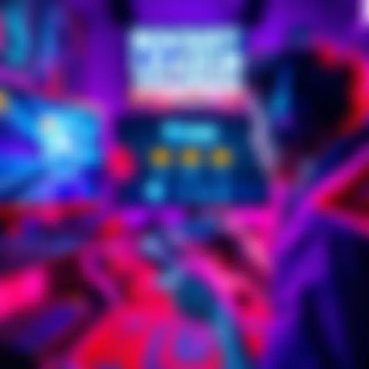 Rocket League Champion Ranks A player frustrated while playing Rocket League, displaying their rank on the screen, surrounded by a vibrant gaming setup with a controller in hand.