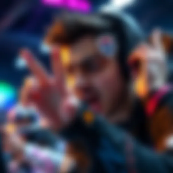 A gamer expresses frustration while playing Rocket League, showing determination not to give up easily in a match