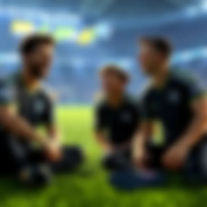 Players in Rocket League sharing laughs after a chaotic game filled with missed shots and accidental goals