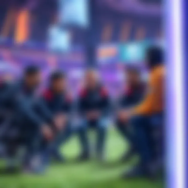 Group of Rocket League players sharing their ambitions and experiences in a community setting
