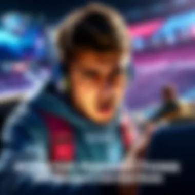 A Rocket League player showing frustration after losing a match, with game screen in the background.