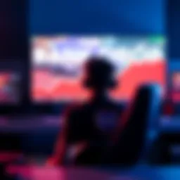 A gamer sits in front of a computer screen, showing a Rocket League rank drop from C3 to D3, looking frustrated and confused about the sudden decline.