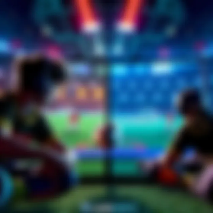 Rocket League solo vs. cooperative play A split-screen showing a solo player focused on the ball while teammates coordinate in a cooperative game session in Rocket League.