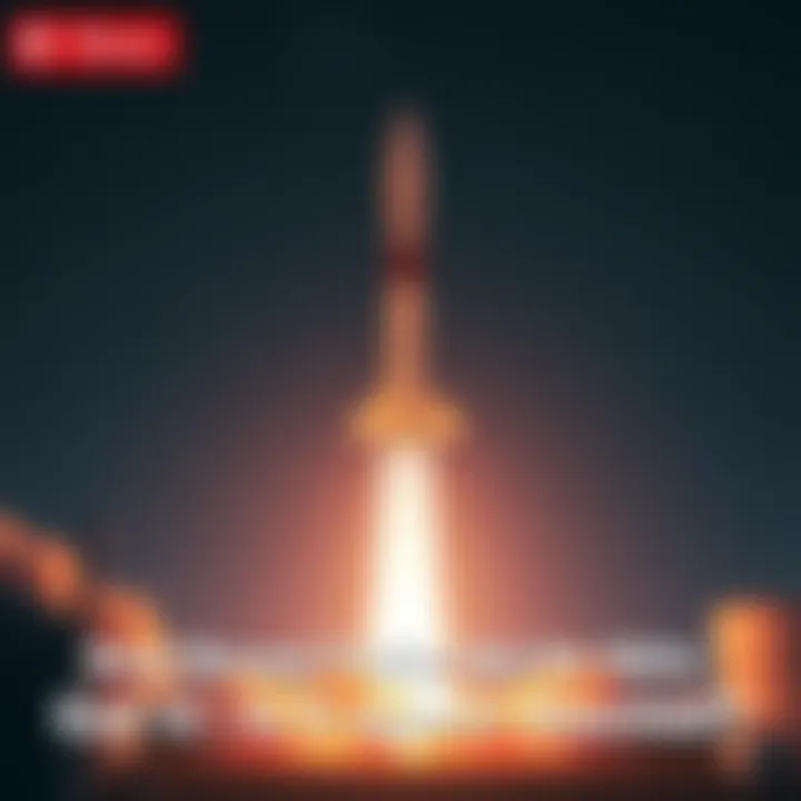 A rocket takes off towards the stars against a dark sky, hinting at a space theme for the upcoming trailer.