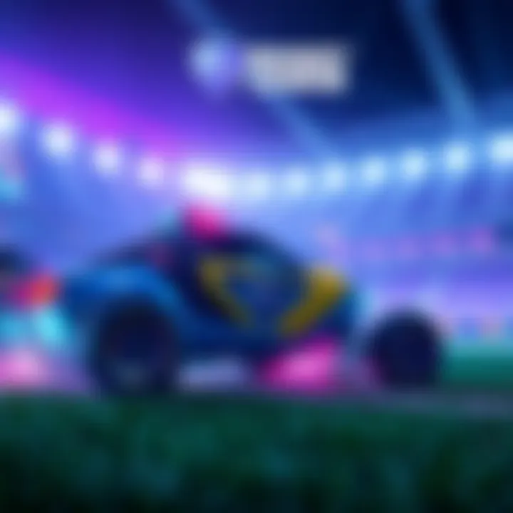 A visual representation of Rocket League featuring enhanced graphics and gameplay elements under the new Unreal Engine 6.