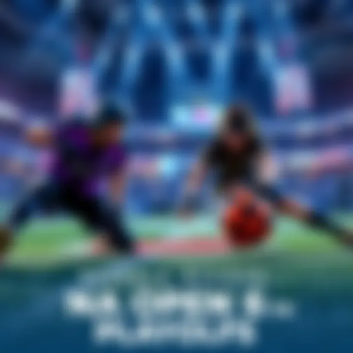 Players competing in a Rocket League match, showcasing intense gameplay during the NA Open 6 playoffs.