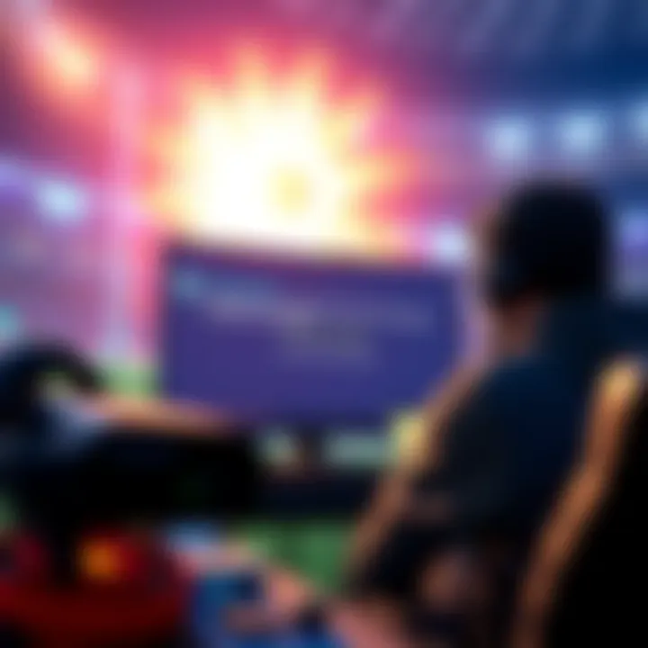 Rocket League gameplay with connection issues A gamer frustrated by packet loss in Rocket League, showing a game screen with disconnections and error messages