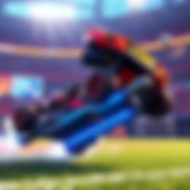 A gamer practicing speedflip techniques in Rocket League, showing quick car maneuvers on the field